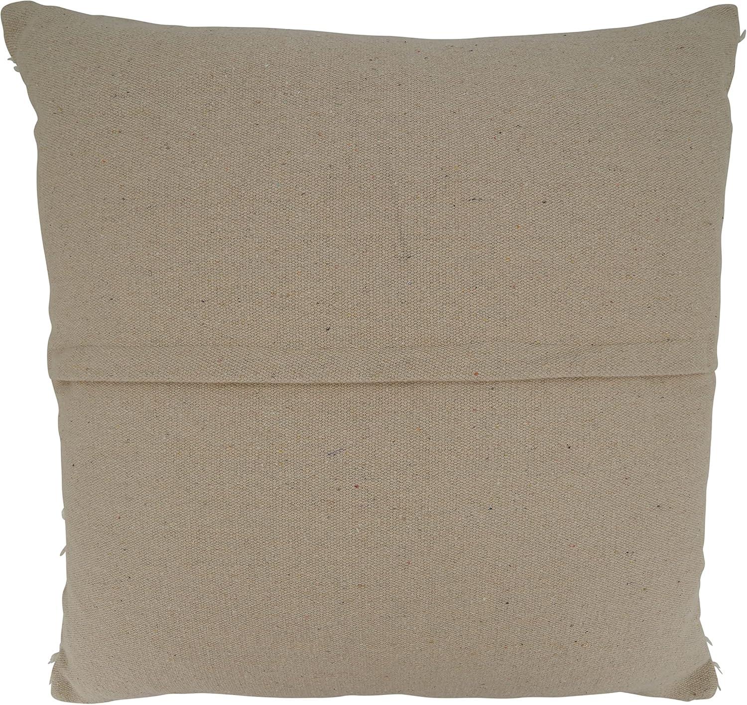 Saro Lifestyle Tufted Pillow - Down Filled, 20" Square, Ivory