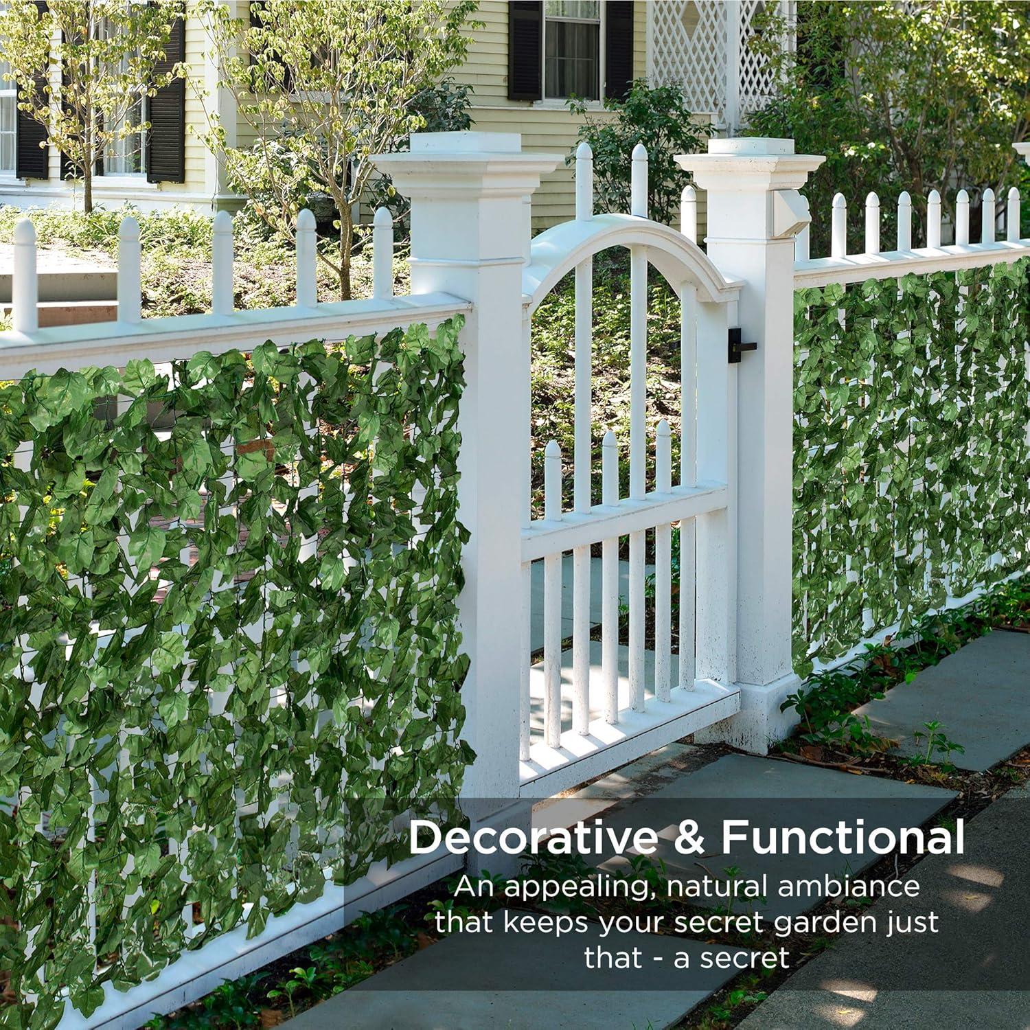 Green 41'' Artificial Ivy Privacy Fence Screen