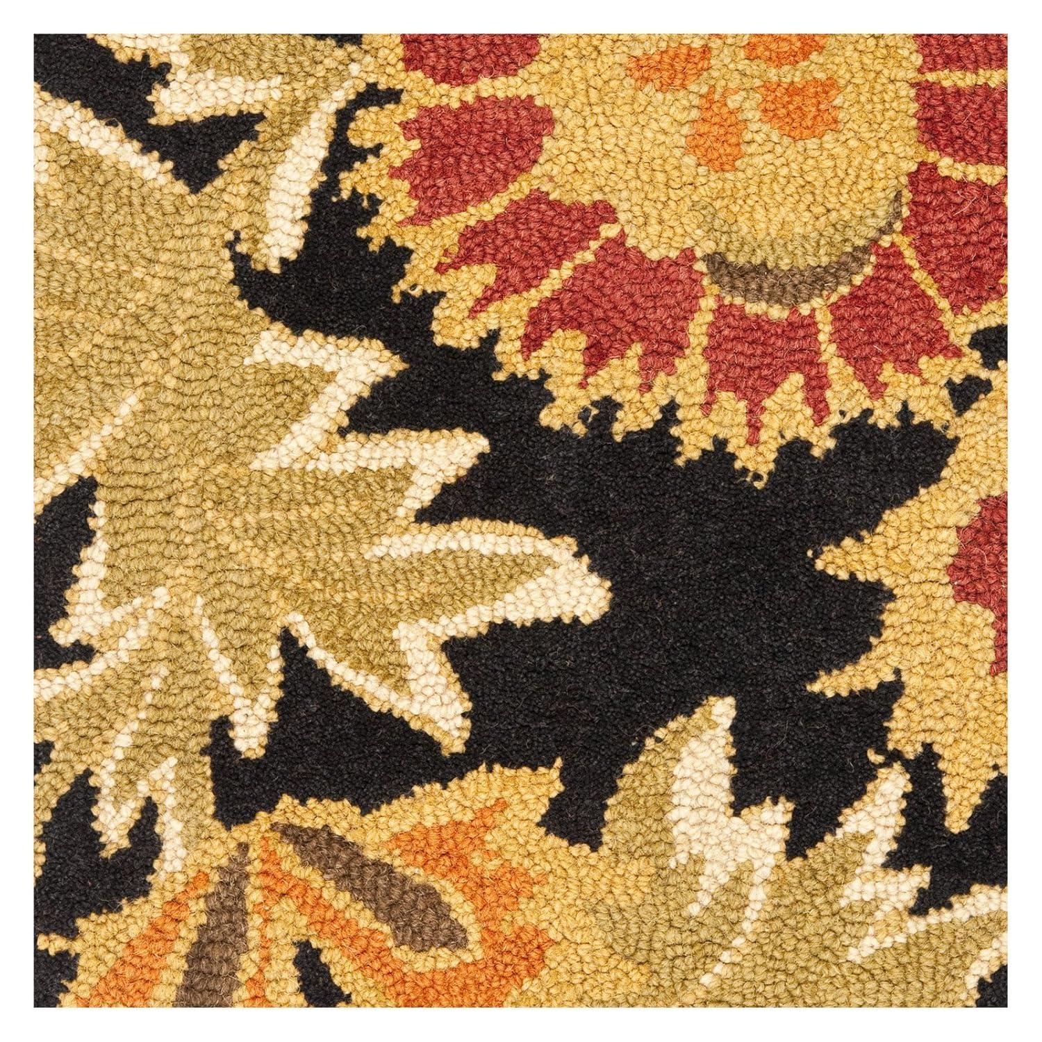 SAFAVIEH Blossom Kelly Floral Flower Wool Area Rug, Light Green/Multi, 8' x 10'