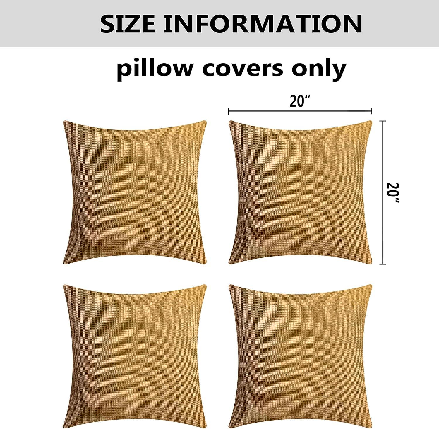Deconovo Reversible Pillow Cover (Set of 4)