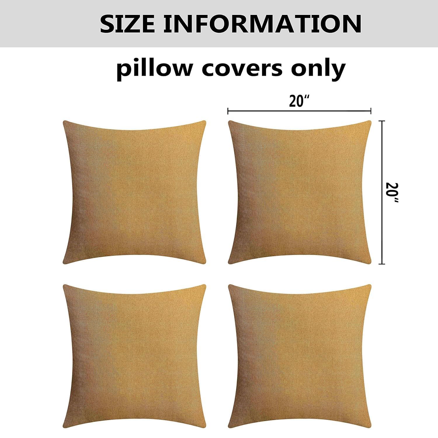 Deconovo Reversible Pillow Cover (Set of 4)