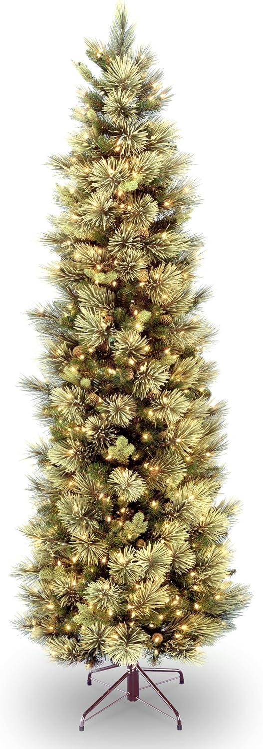 Prelit Slim Carolina Pine Artificial Christmas Tree Clear Lights - National Tree Company