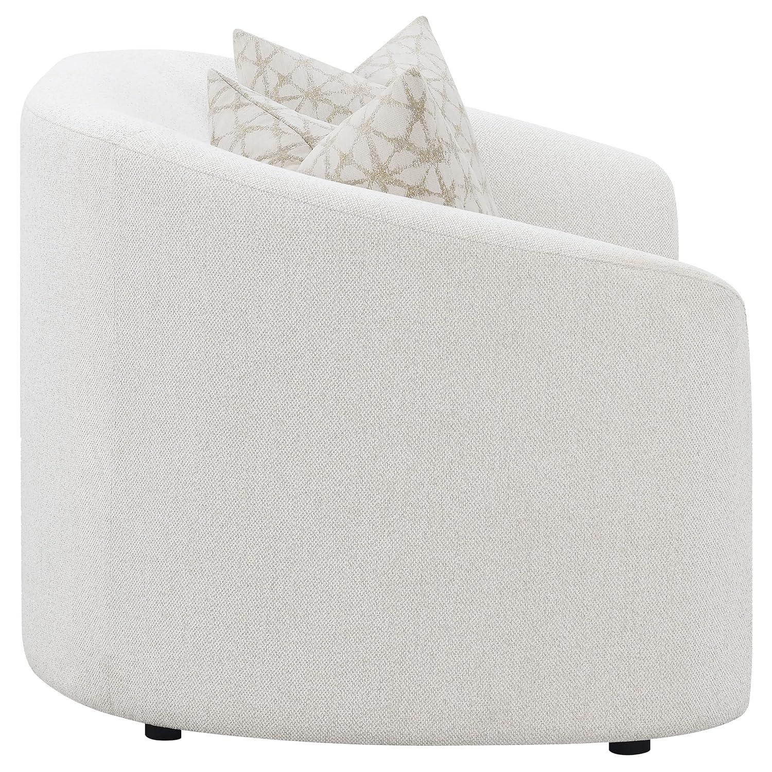Coaster Company 2 Piece Mid Century Boucle Sofa And Loveseat Set Latte
