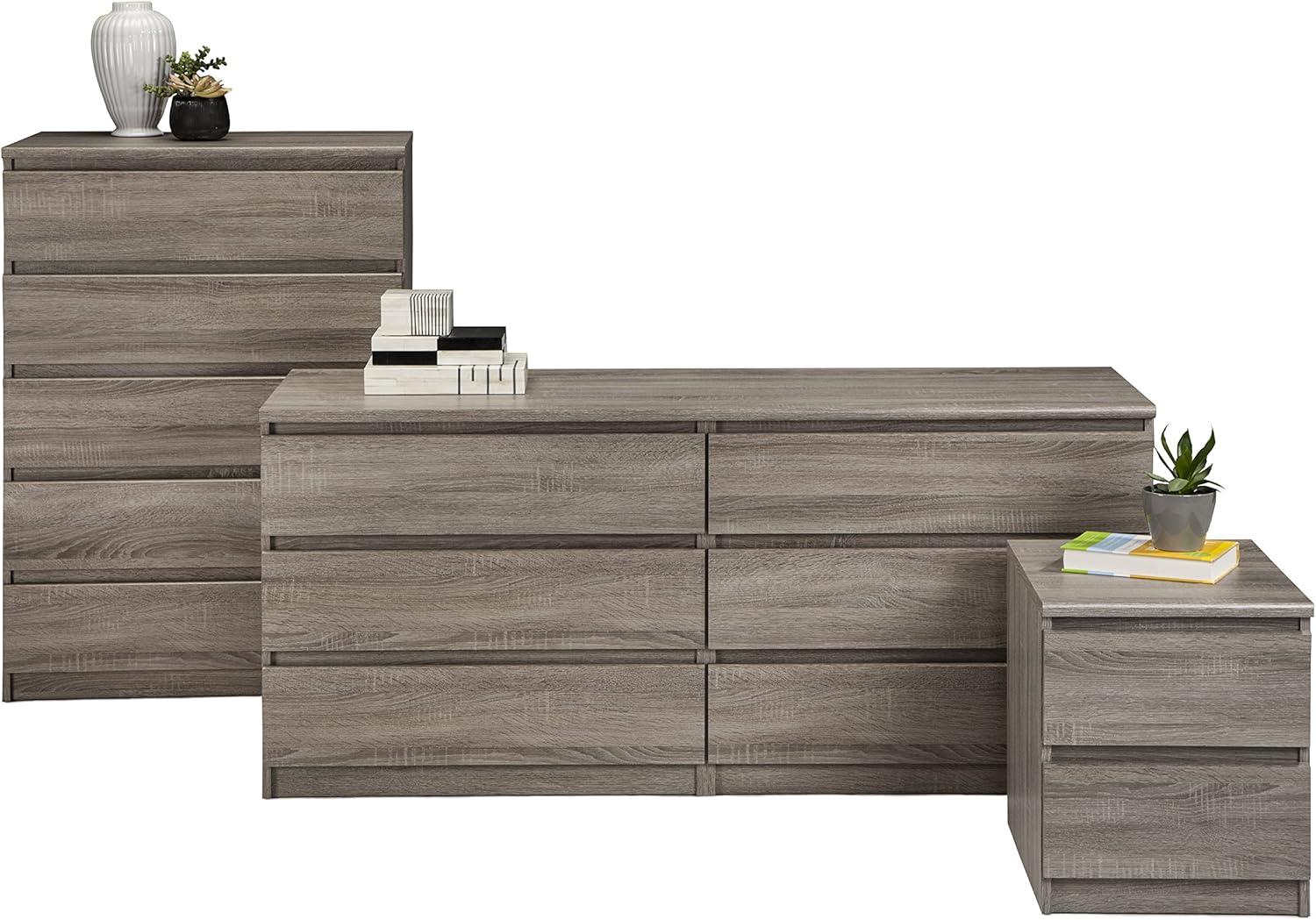 Truffle 2-Drawer Handle-Free Nightstand