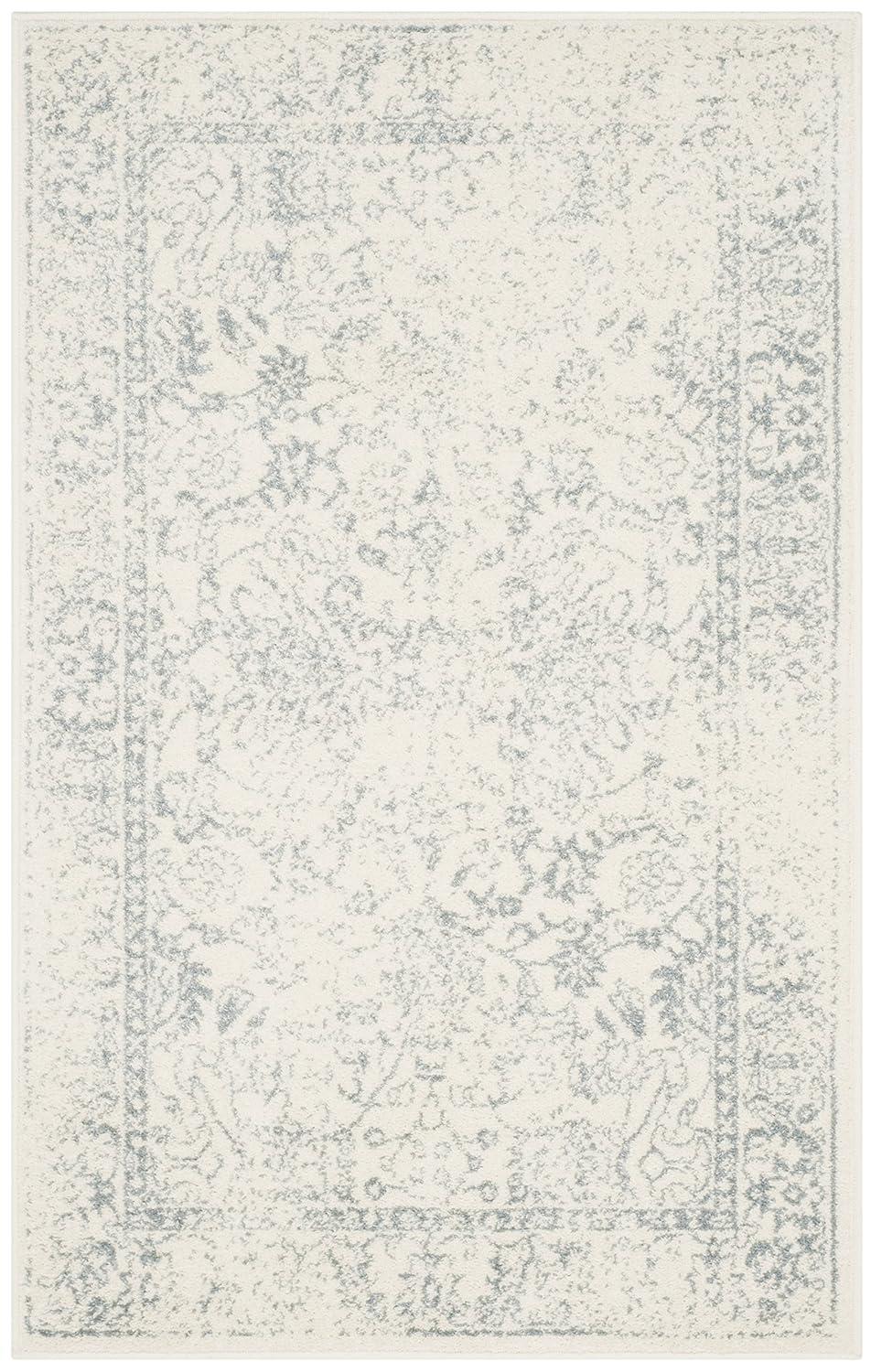 Adirondack ADR109 Machine Made Indoor Accent Rug - Ivory/Slate - 3'x5' - Safavieh