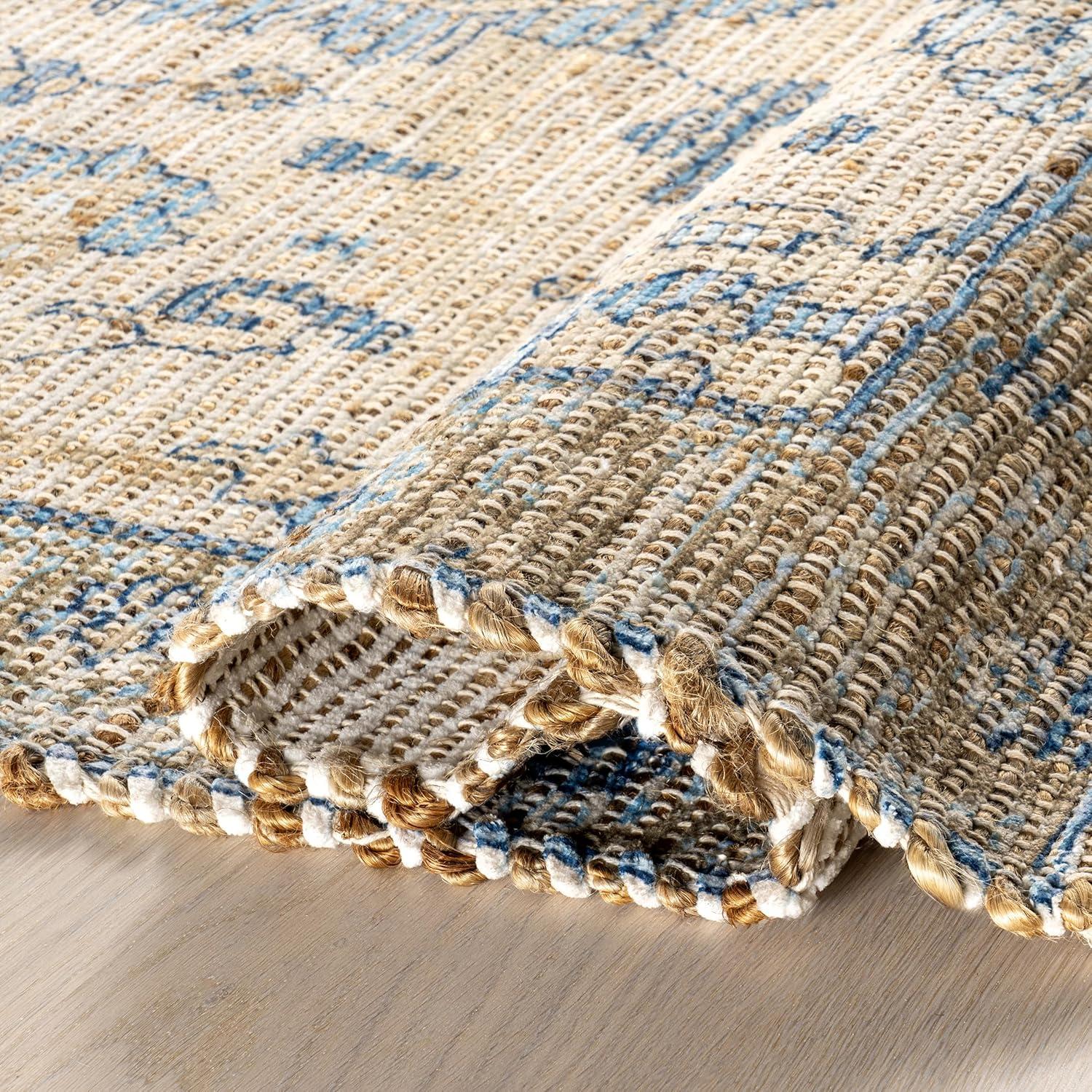 Lauren Liess x Rugs USA - Marigold Vintage Tasseled Area Rug, 6' x 9', Sand