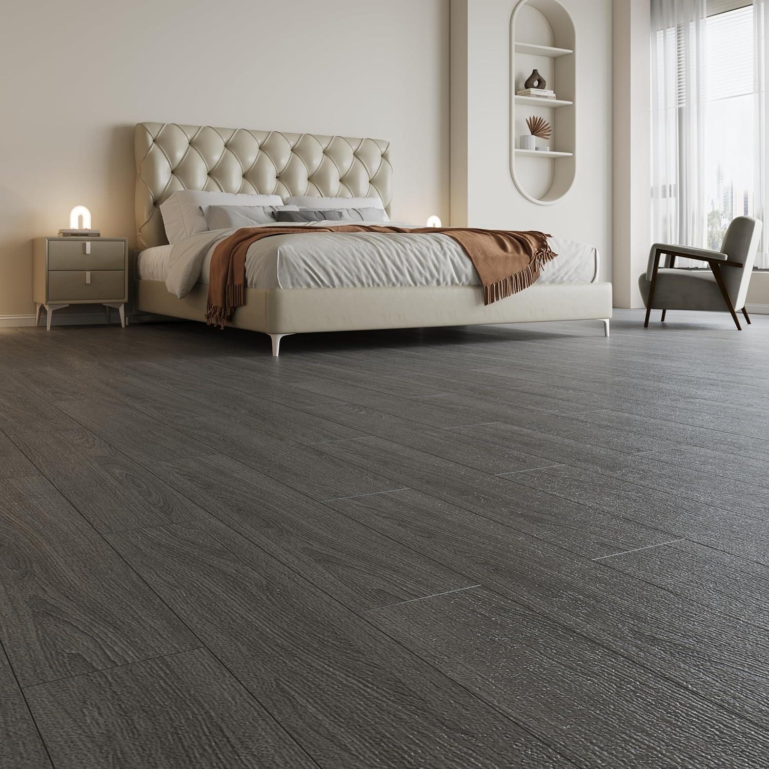 Gray Self-Adhesive Waterproof Vinyl Flooring Planks