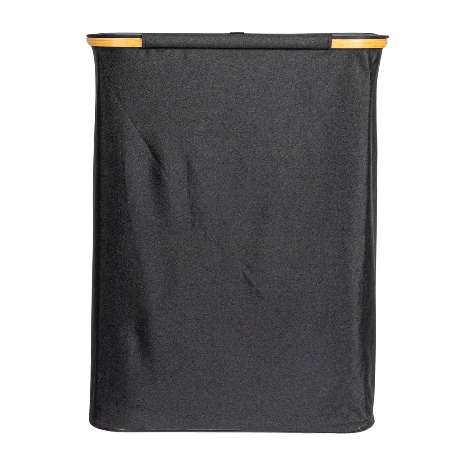 Household Essentials Sleek Laundry Hamper With Dual Mesh Liners And Lid