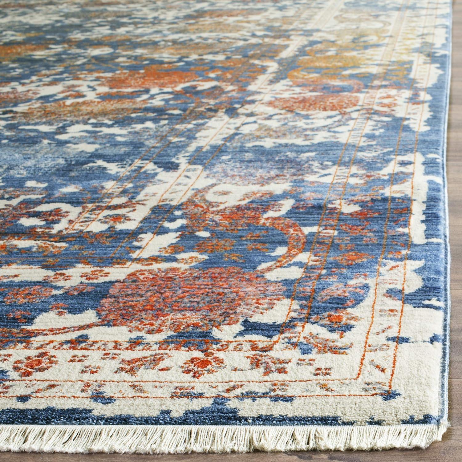 Vintage Persian VTP409 Power Loomed Runner Rug - Light Grey/Multi - 2'2"x8' - Safavieh.