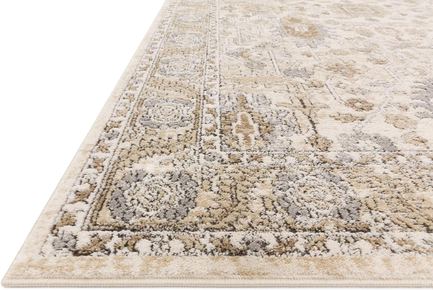 Loloi Teagan Ivory / Sand 3'-4" x 5'-7" Accent Rug