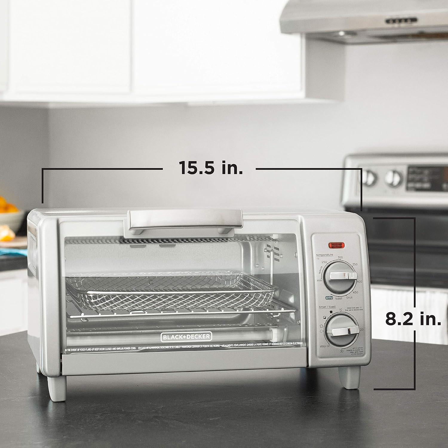 Stainless Steel 4-Slice Digital Air Fry Toaster Oven