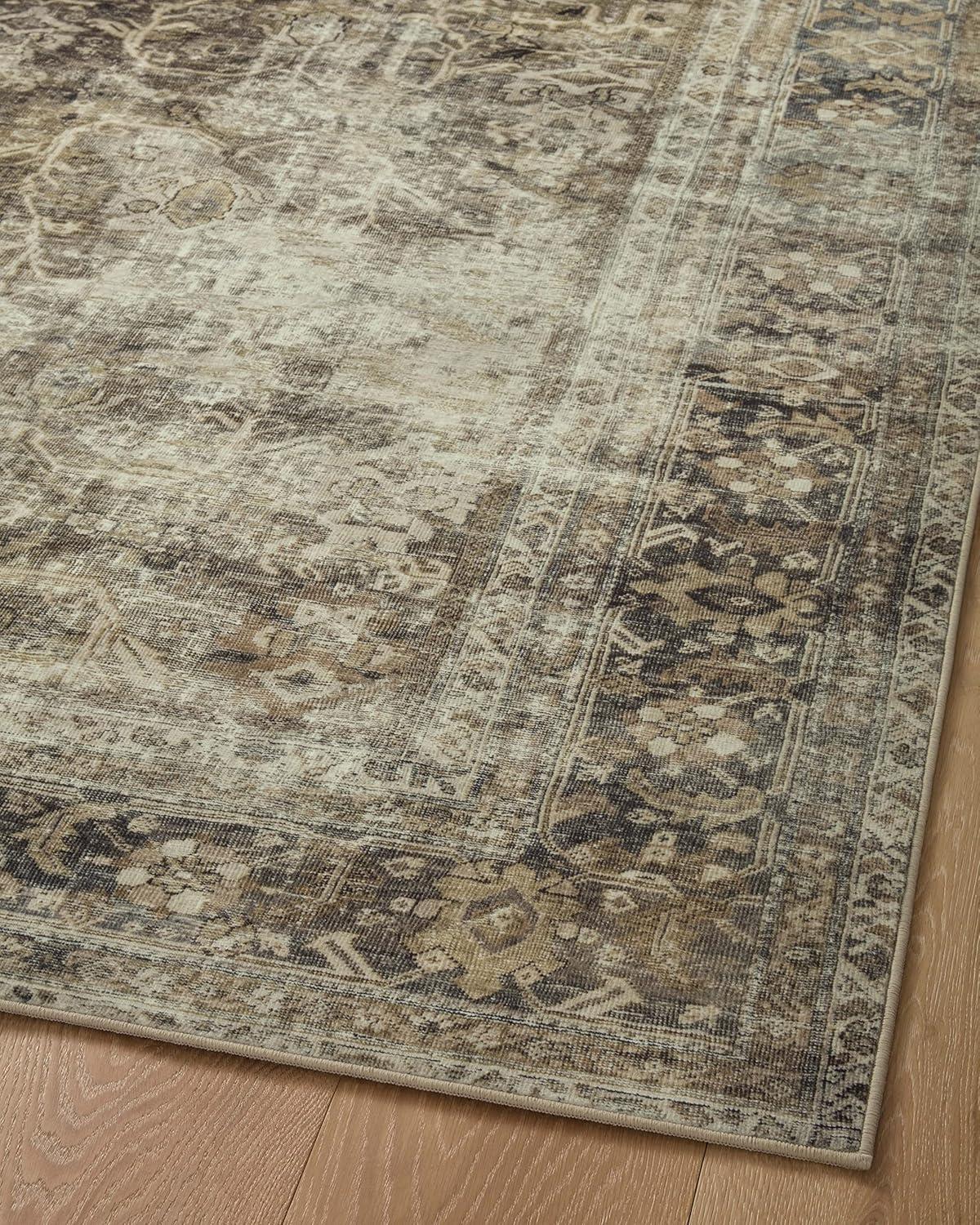 Sinclair I Rug by Magnolia Home by Joanna Gaines x Loloi - Pebble and Taupe / 2'3" x 9'6" Runner