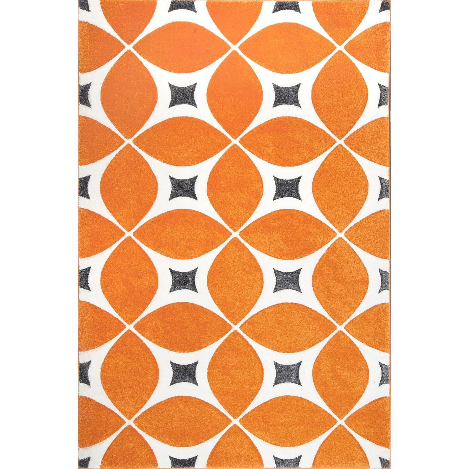 nuLOOM Gabriela Contemporary Accent Rug, 3' x 5', Deep Orange