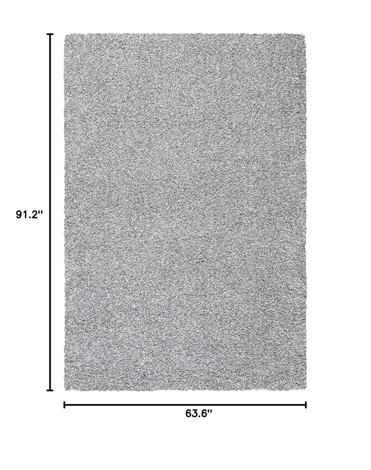 Evolution Shag EVO520 Power Loomed Area Rug - Grey - 5'3"x7'6" - Safavieh.