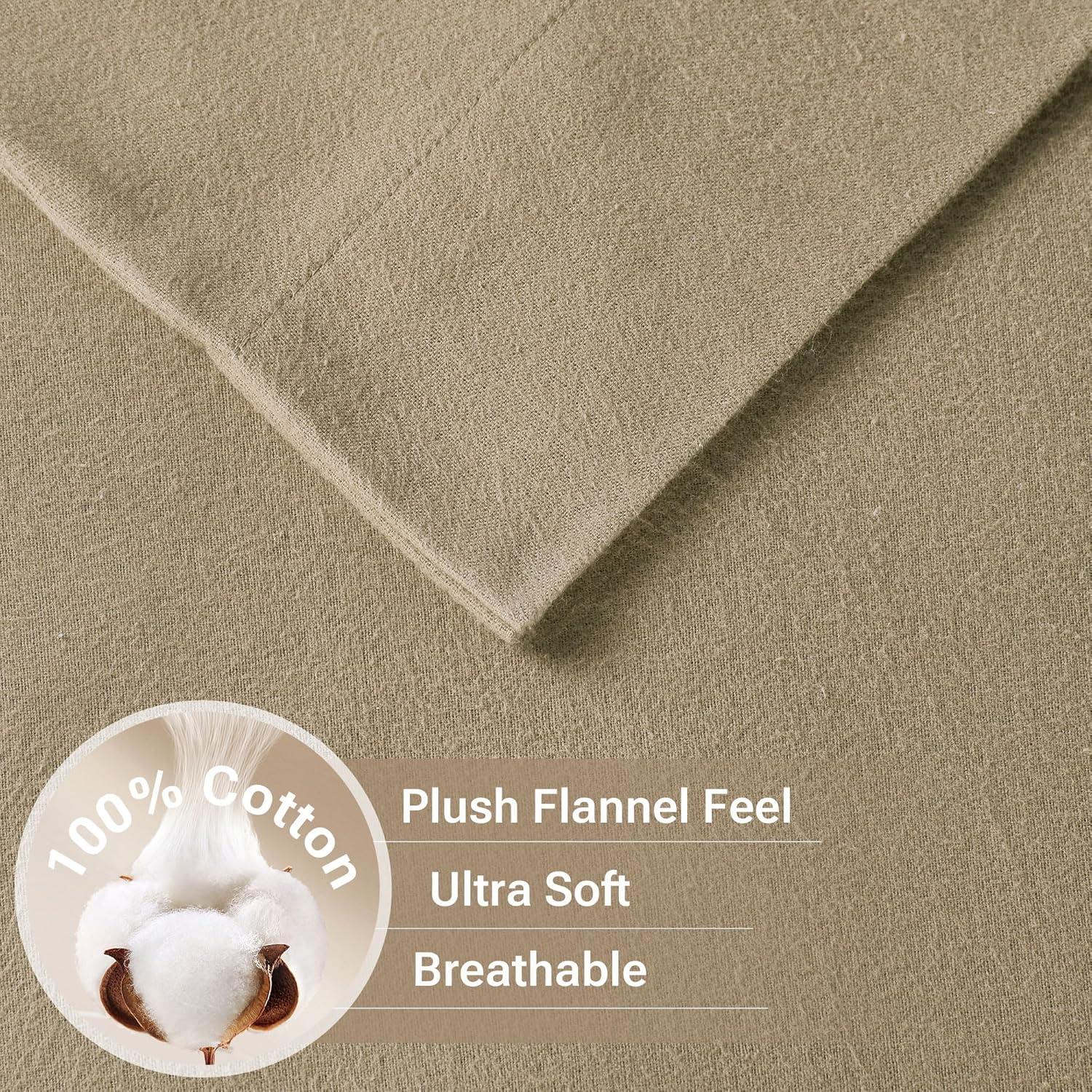 Madison Park Cozy Flannel 100% Cotton Sheet Set