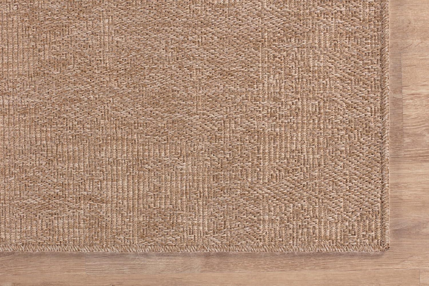 4'x6' Pata Hand Woven Chunky Jute Area Rug, Natural - JONATHAN Y