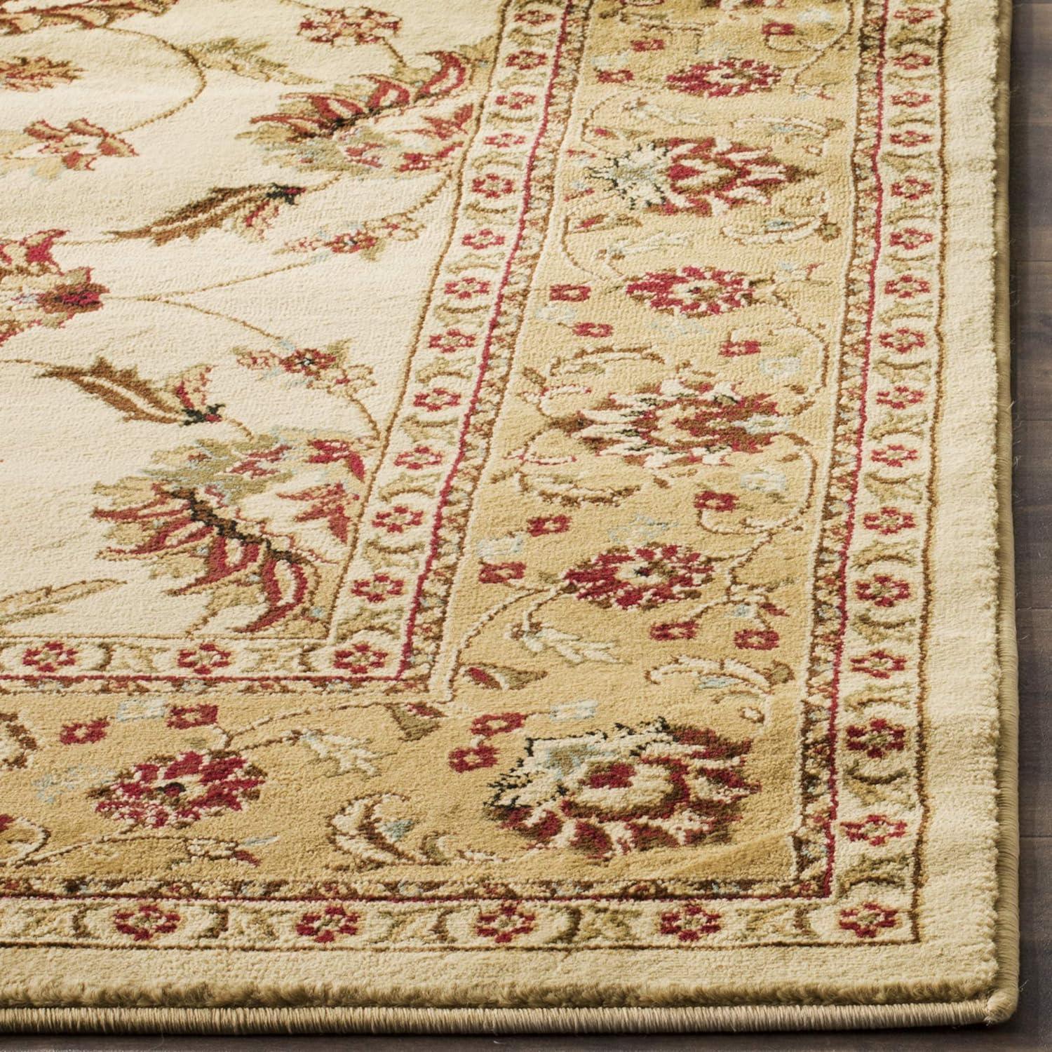 Lyndhurst LNH553 Power Loomed Runner Rug - Black/Ivory - 2'3"x16' - Safavieh.