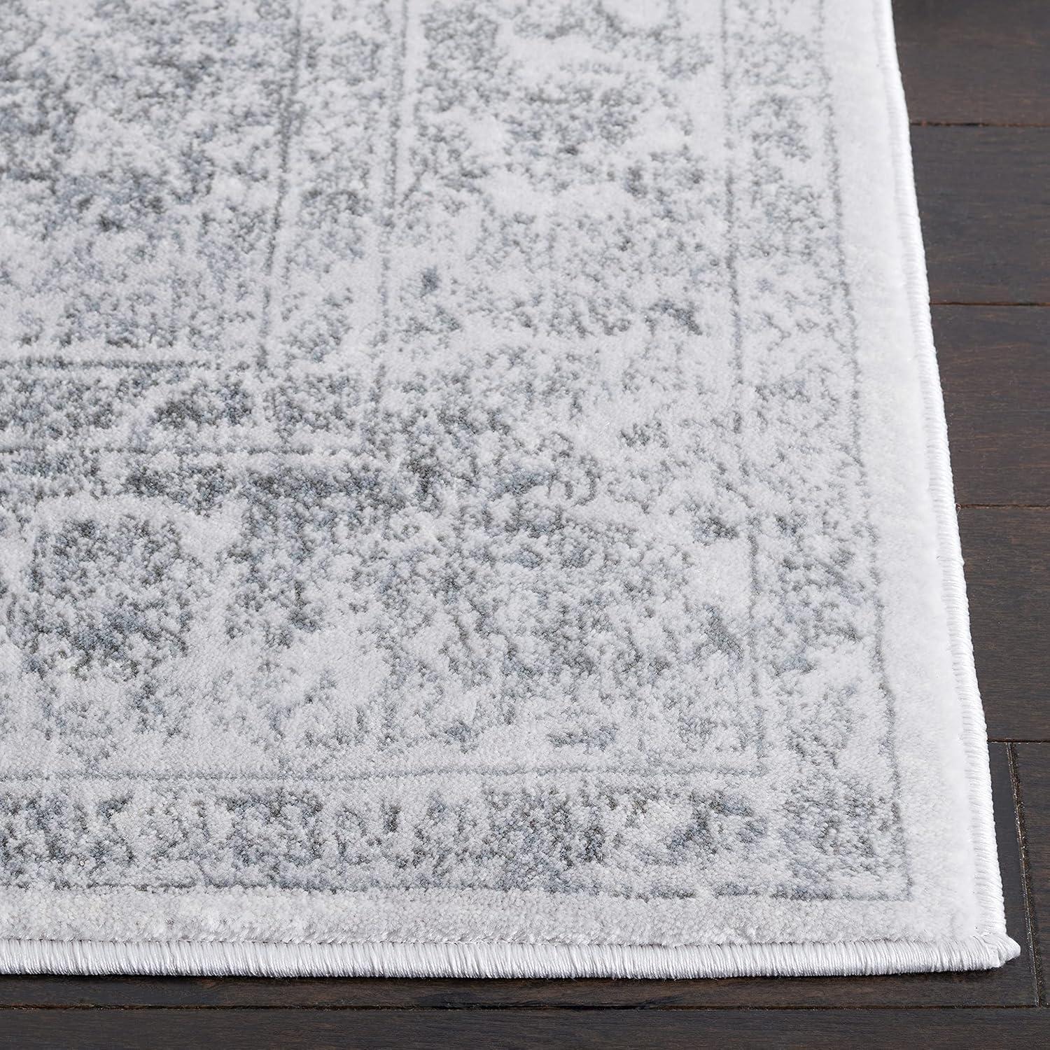 Carnegie CNG631 Power Loomed Accent Rug - Cream/Dark Grey - 2'3"x4' - Safavieh.