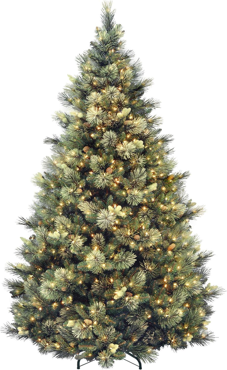 7.5' Prelit Carolina Pine Artificial Christams Tree Clear Lights - National Tree Company