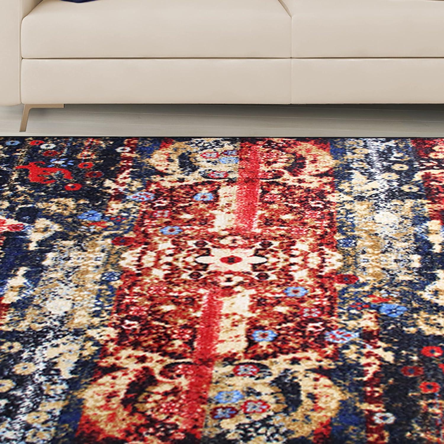 Bohemian Rustic Medallion Indoor Runner or Area Rug