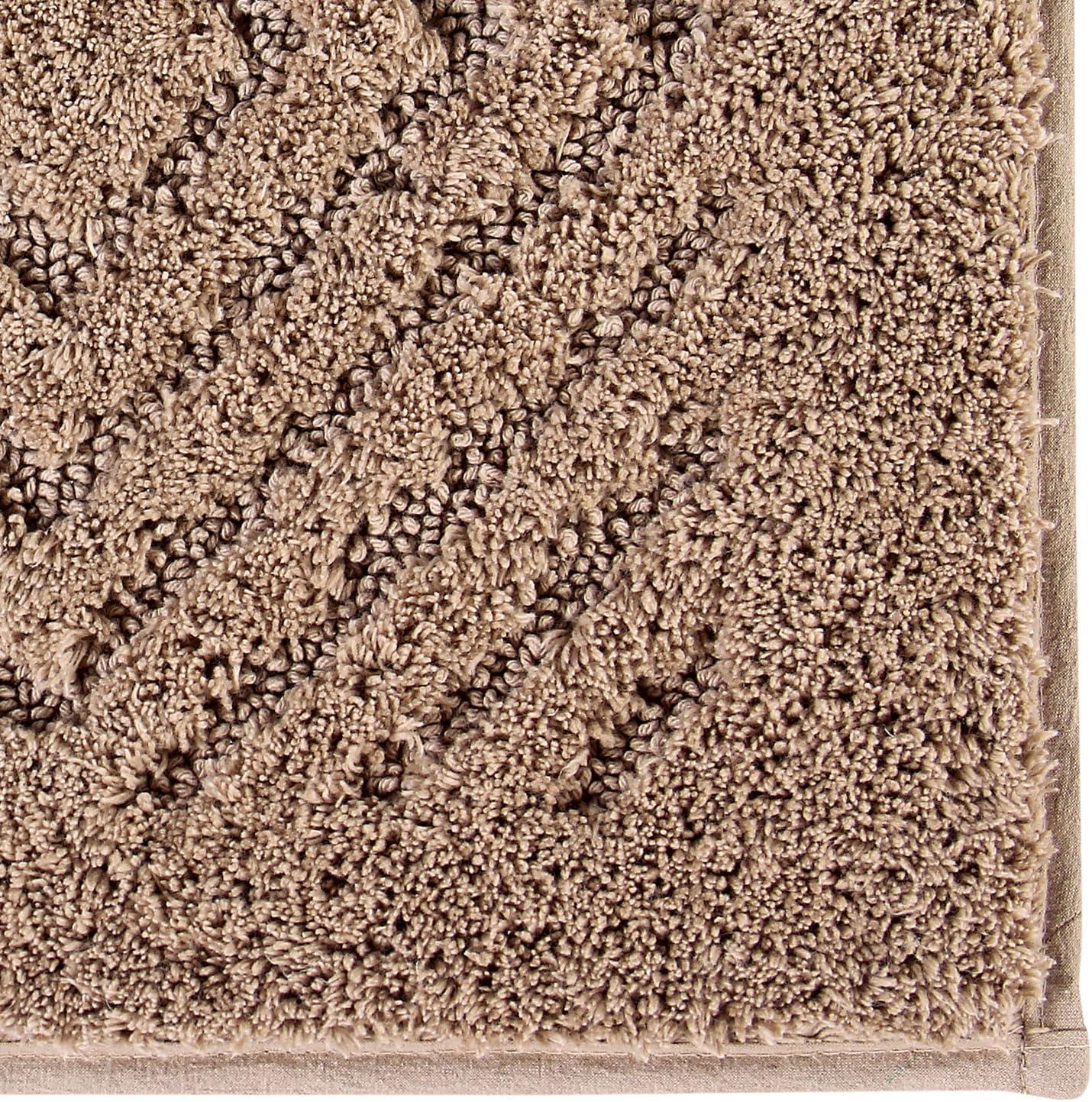 Trier Collection 100 % Cotton Diamond Pattern Tufted Bath Rug - Better Trends