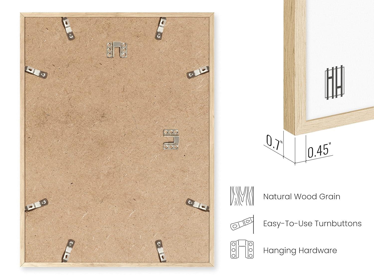 Haus and Hues Wood Matte Picture Frame
