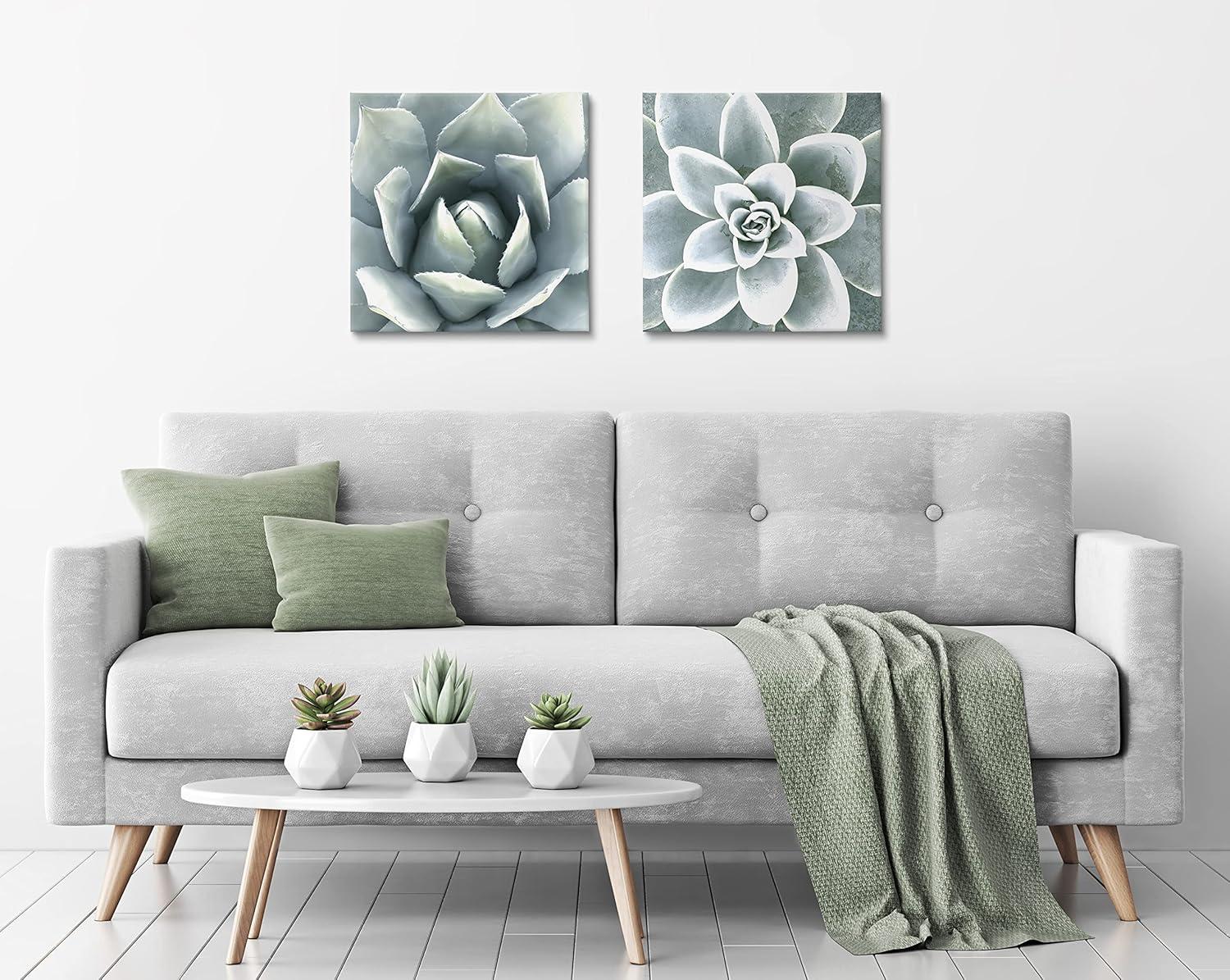 Union Rustic " Soft Botanical Succulents " by The Creative Bunch Studio 2 - Pieces