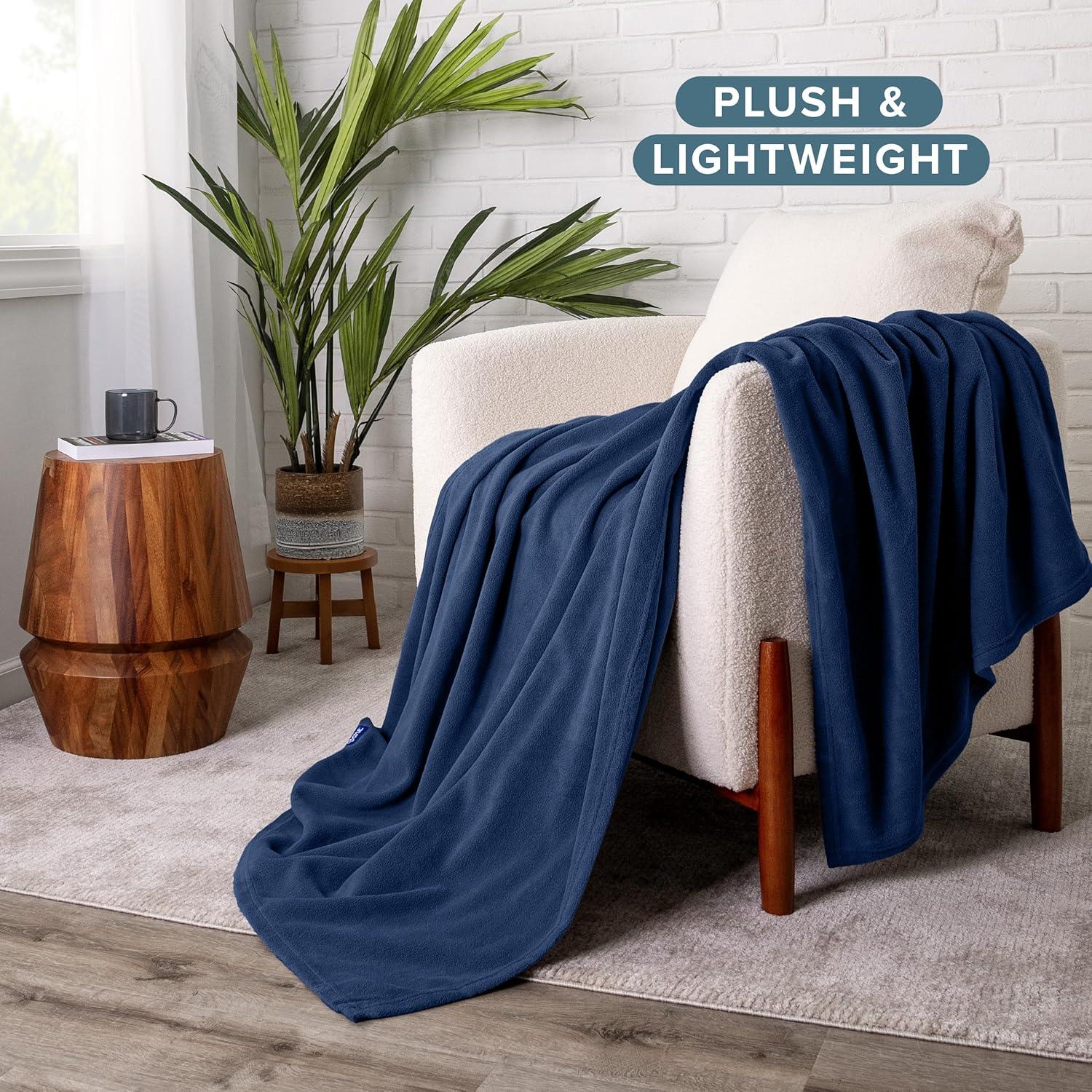 Bare Home Lightweight Polar Fleece Blanket