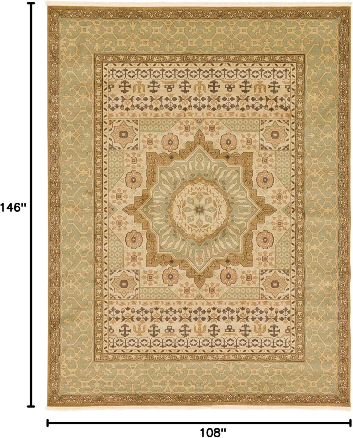 Unique Loom Saray Palace Rug , 9' 0" x 12' 2" ,Cream