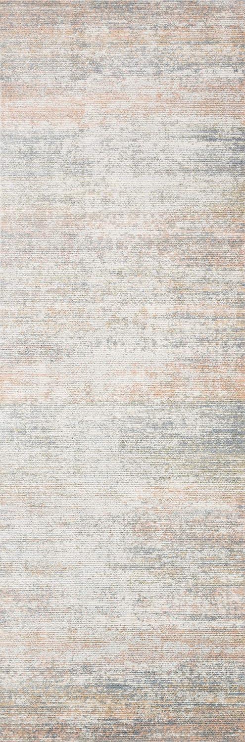 Lucia Mist Blue and Beige Rectangular Area Rug