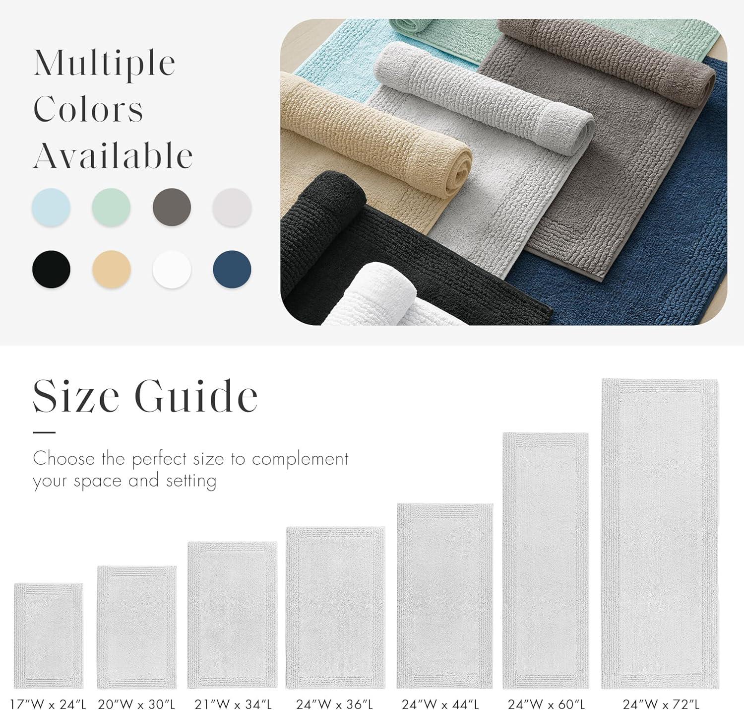 Splendor 100% Cotton Tufted 3000 GSM Reversible Bath Rug