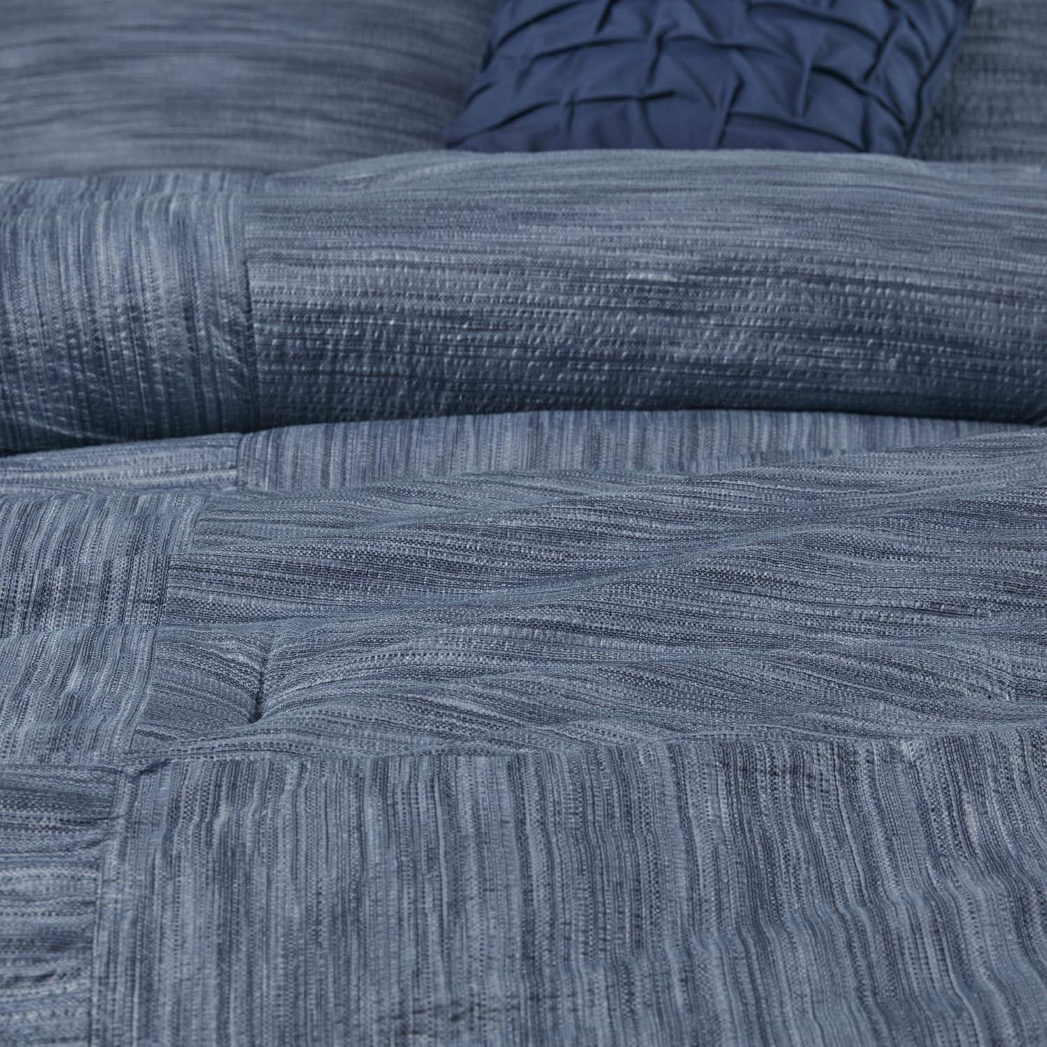 Madison Park Walter 7 Piece Printed Weave Seersucker Comforter Set