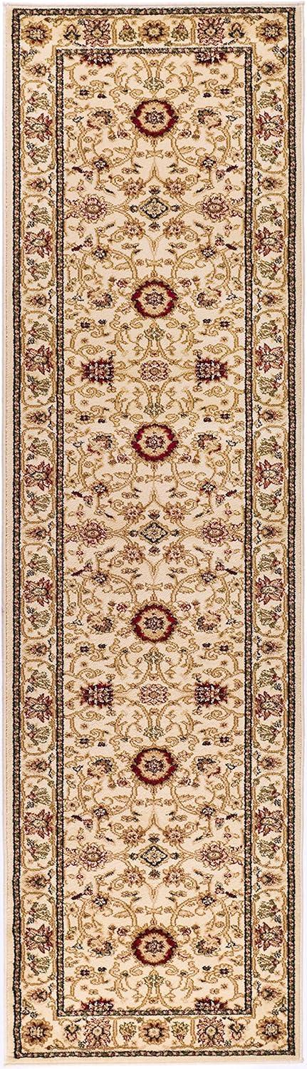 SAFAVIEH Lyndhurst Victoria Traditional Floral Runner Rug, Ivory, 2'3" x 6'