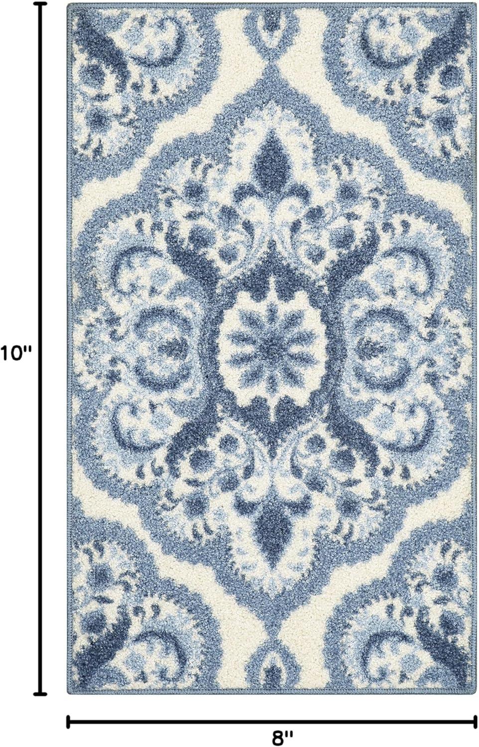 Hertel Floral Blue Area Rug