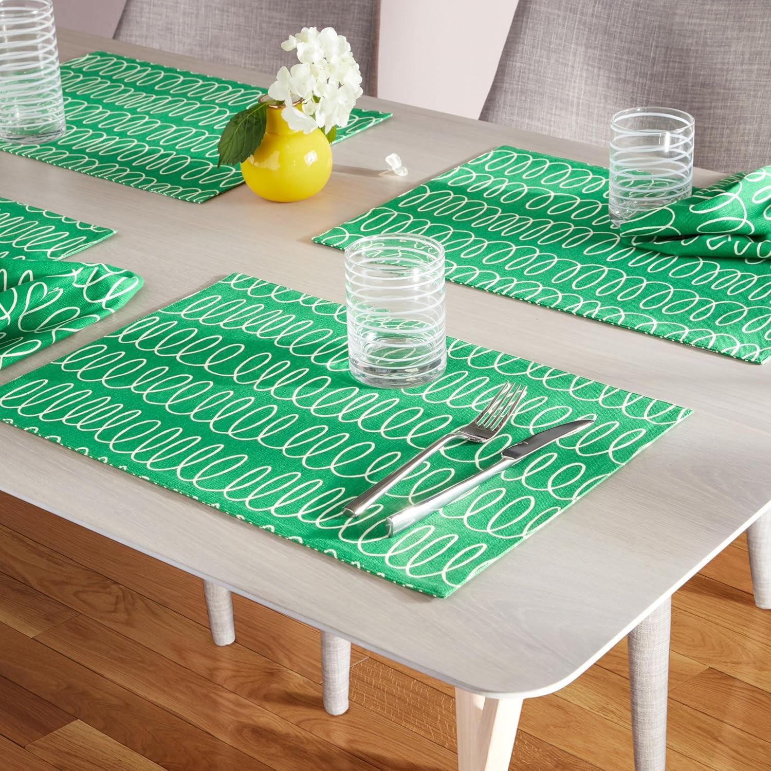 Kate Spade New York Placemats, Reversible, 100% Cotton, Machine Washable (Set of 4)