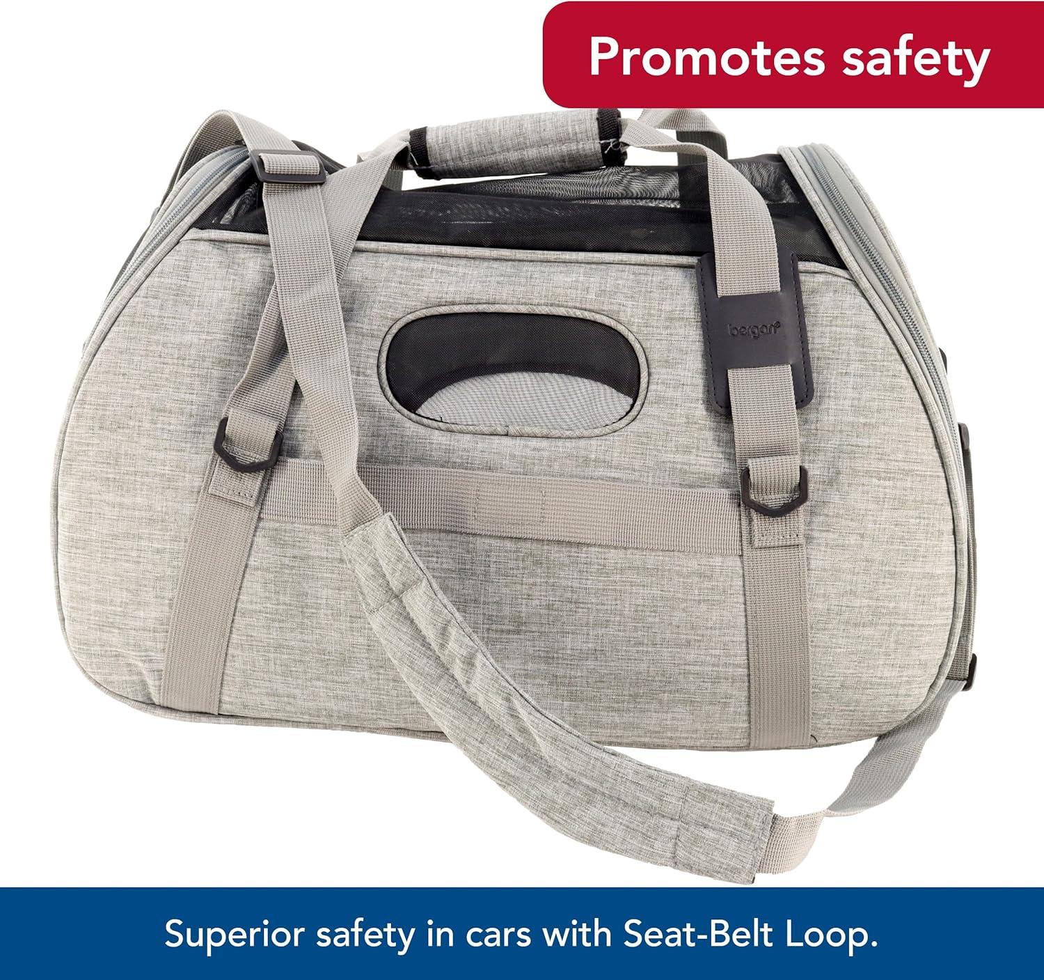 Coastal Pet Bergan Comfort Carrier - Heather Grey Large (19 x 10 x 13 Inches)