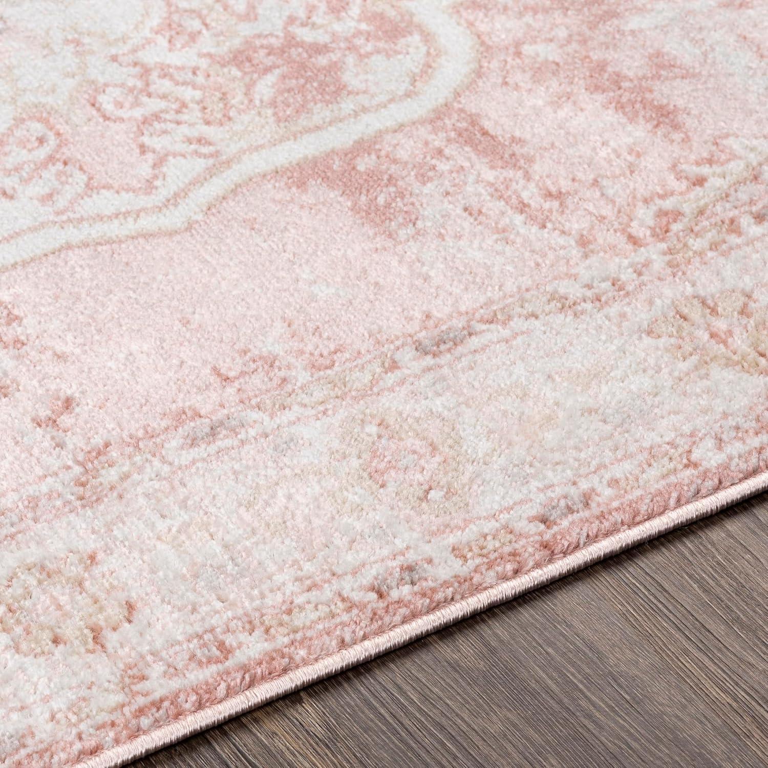 Mark & Day Baflo 7'10" Square Woven Indoor Area Rugs Blush