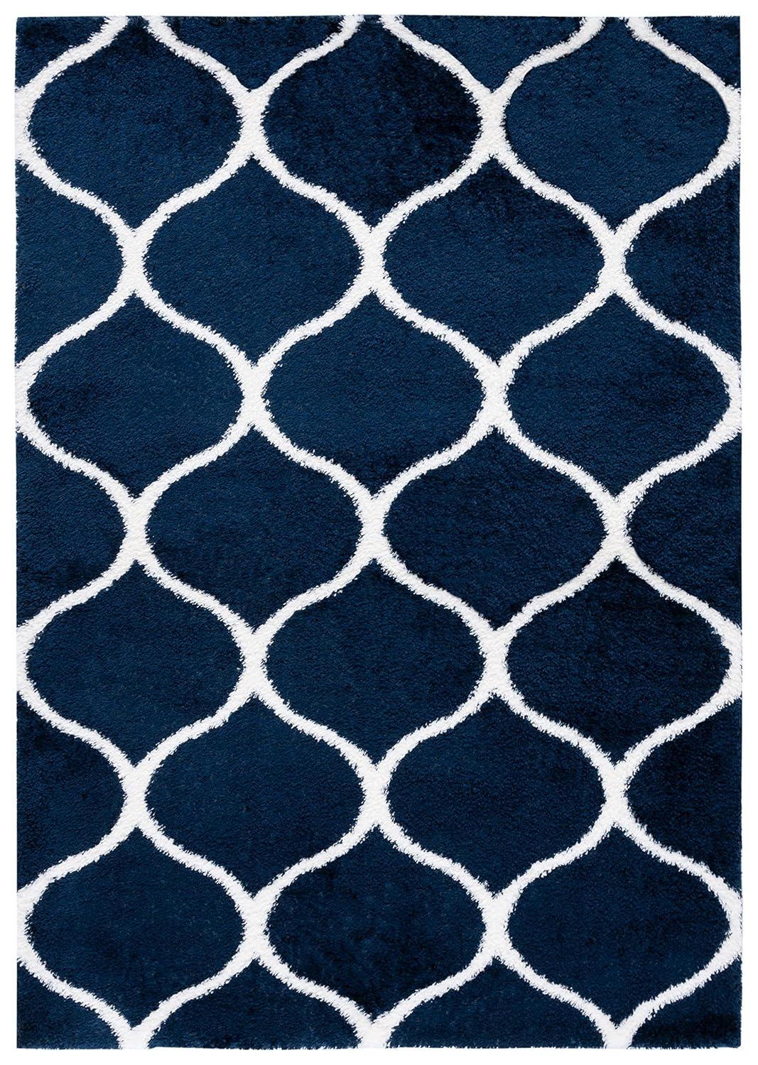 Red Barrel Studio® Tahoe Shag Performance Geometric Rug