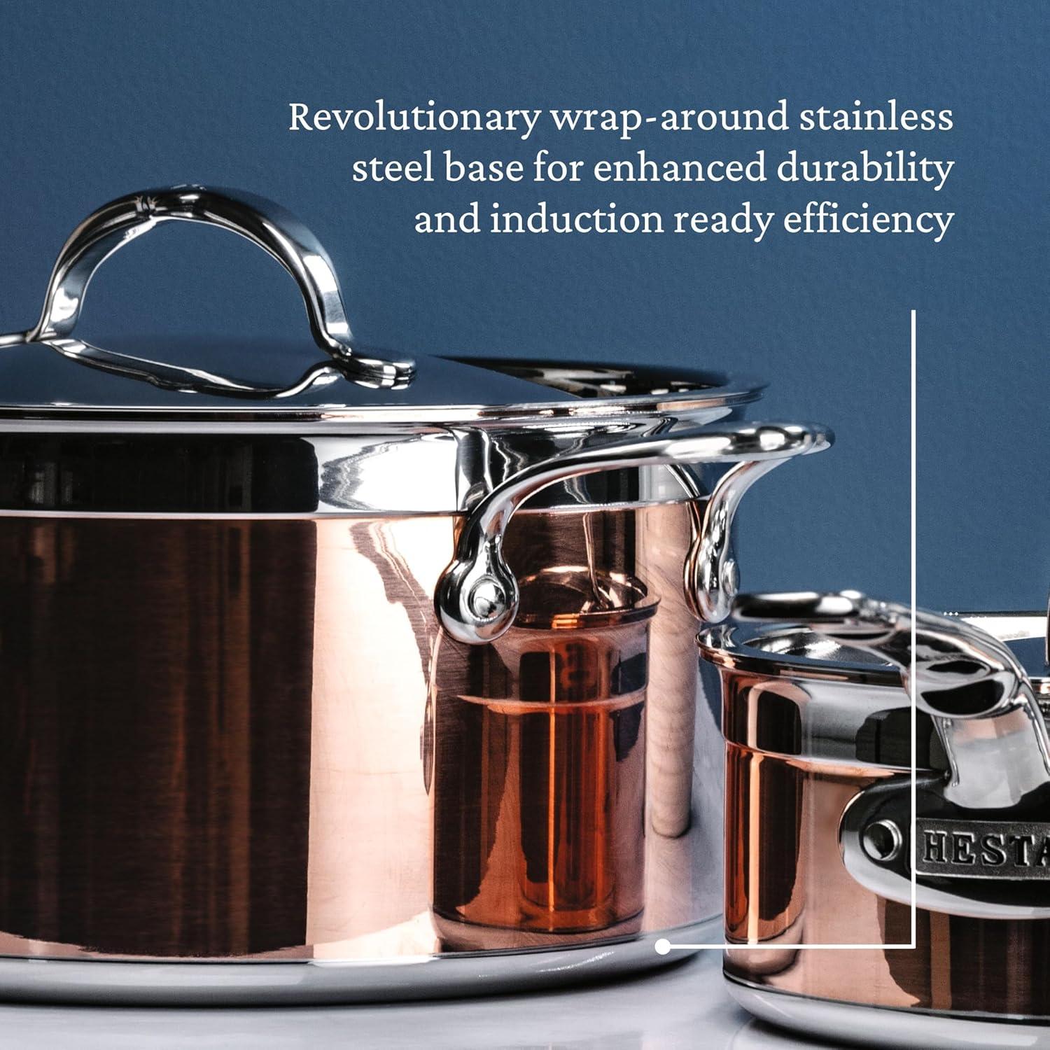 Hestan CopperBond 6 QT Covered Stock Pot