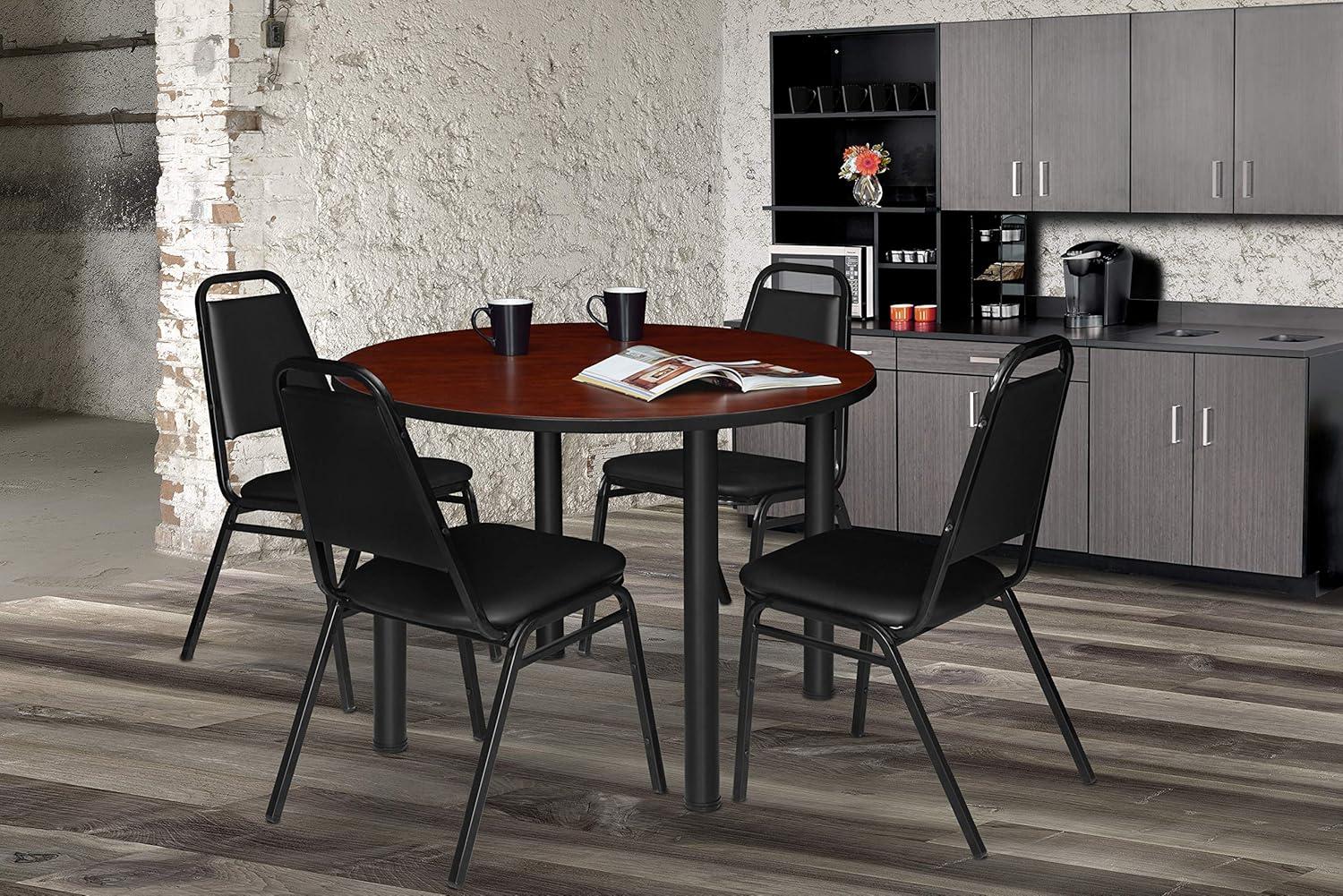 Restaurant Stack Chair (4 pack) in Black