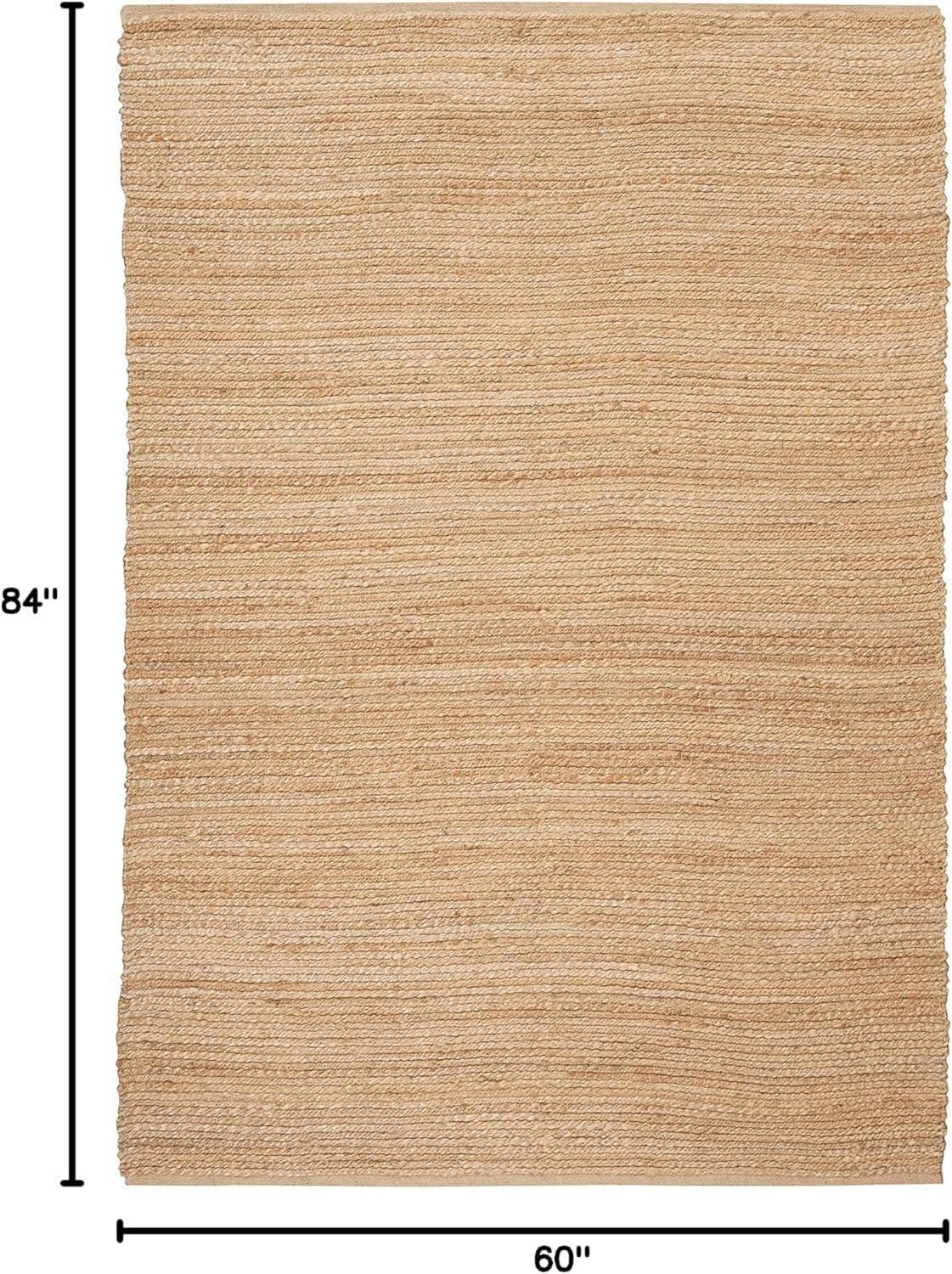 Nourison Hand Woven Natural Jute Indoor Rug Bleached 5' x 7'