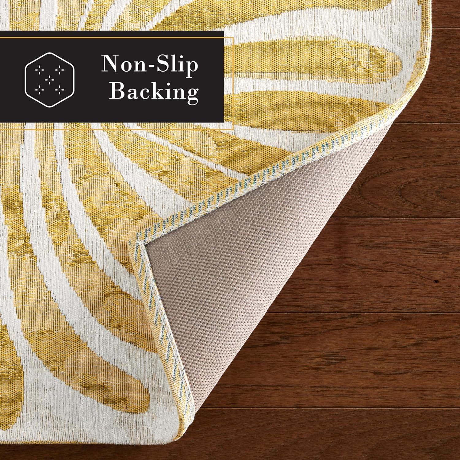 Town & Country Living TOWN & COUNTRY Luxe Livie Matisse Cutout Everwash Non-Slip Backing Washable Multi-Use Kitchen Mat