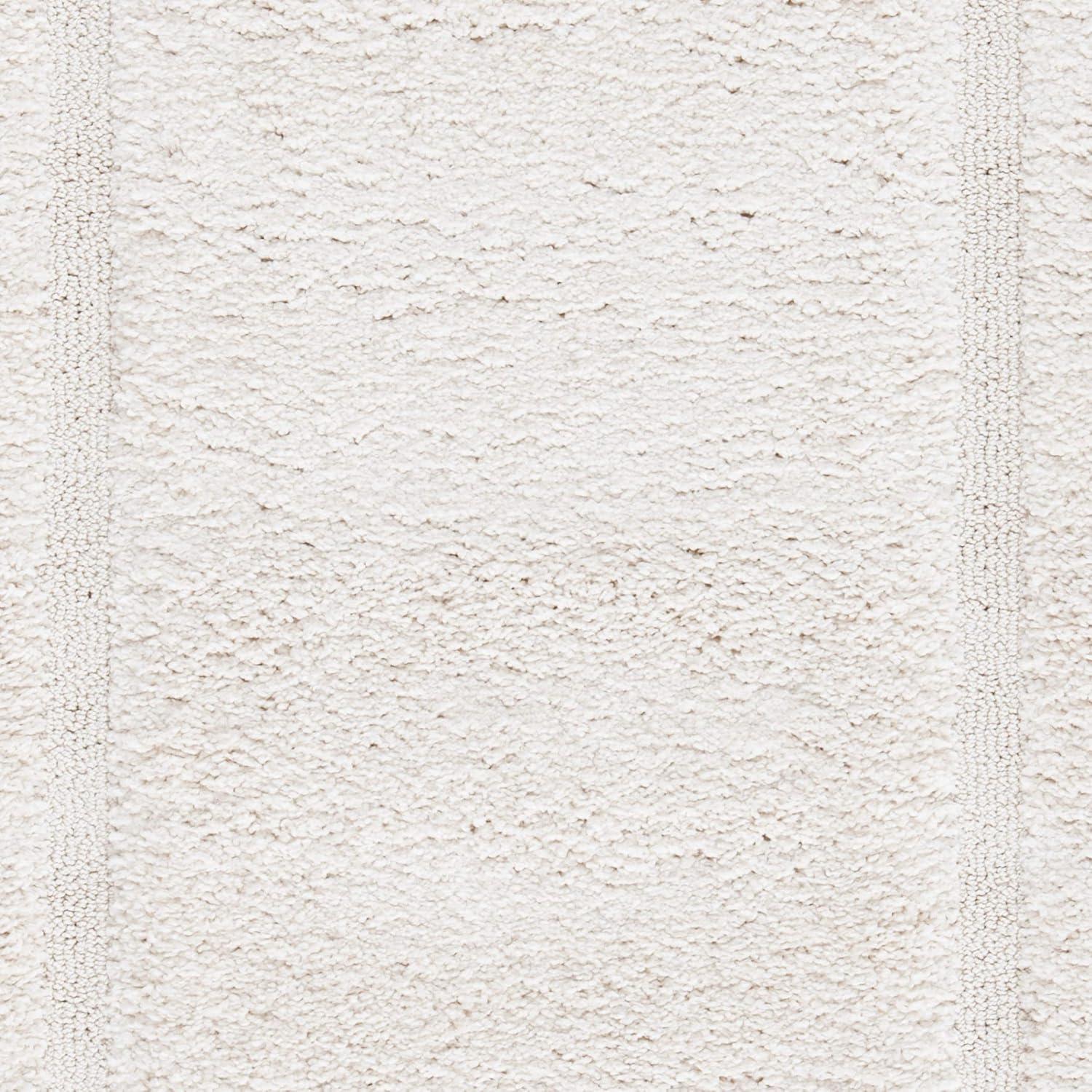 Florida Shag SG454 Power Loomed Indoor Area Rug - Creme/Creme - 6'x9' - Safavieh.