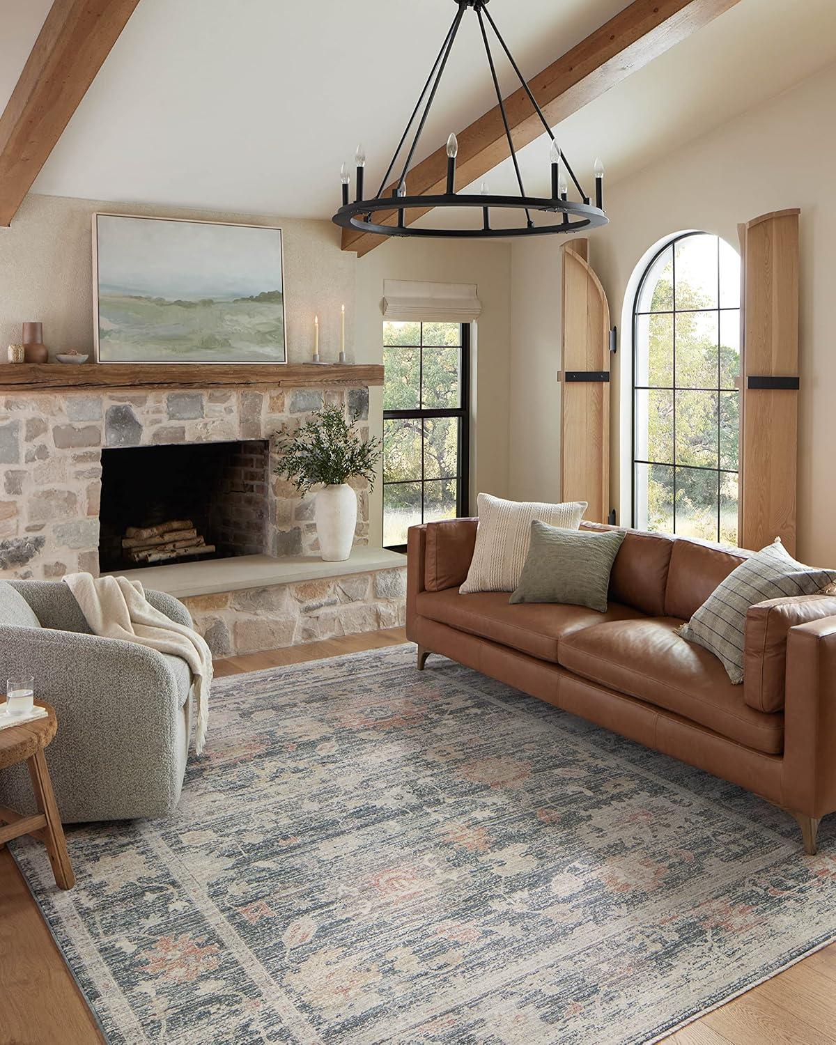 Magnolia Home by Joanna Gaines x Loloi Magnolia Home By Joanna Gaines X Loloi Millie Blue / Multi Area Rug