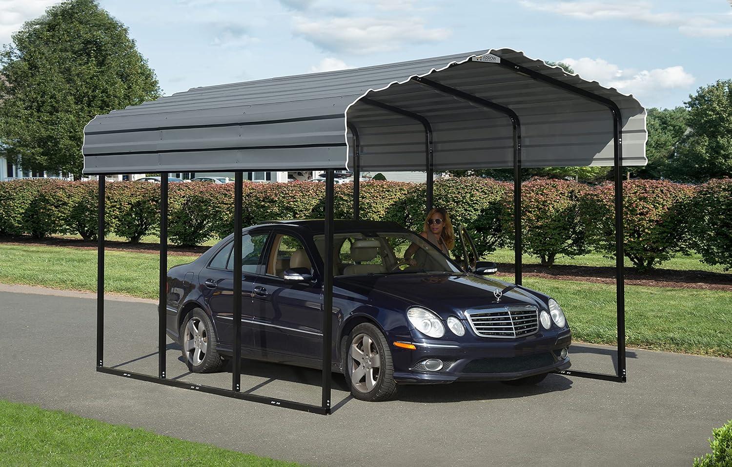 Arrow Carport, 10 ft. x 15 ft. x 9 ft.