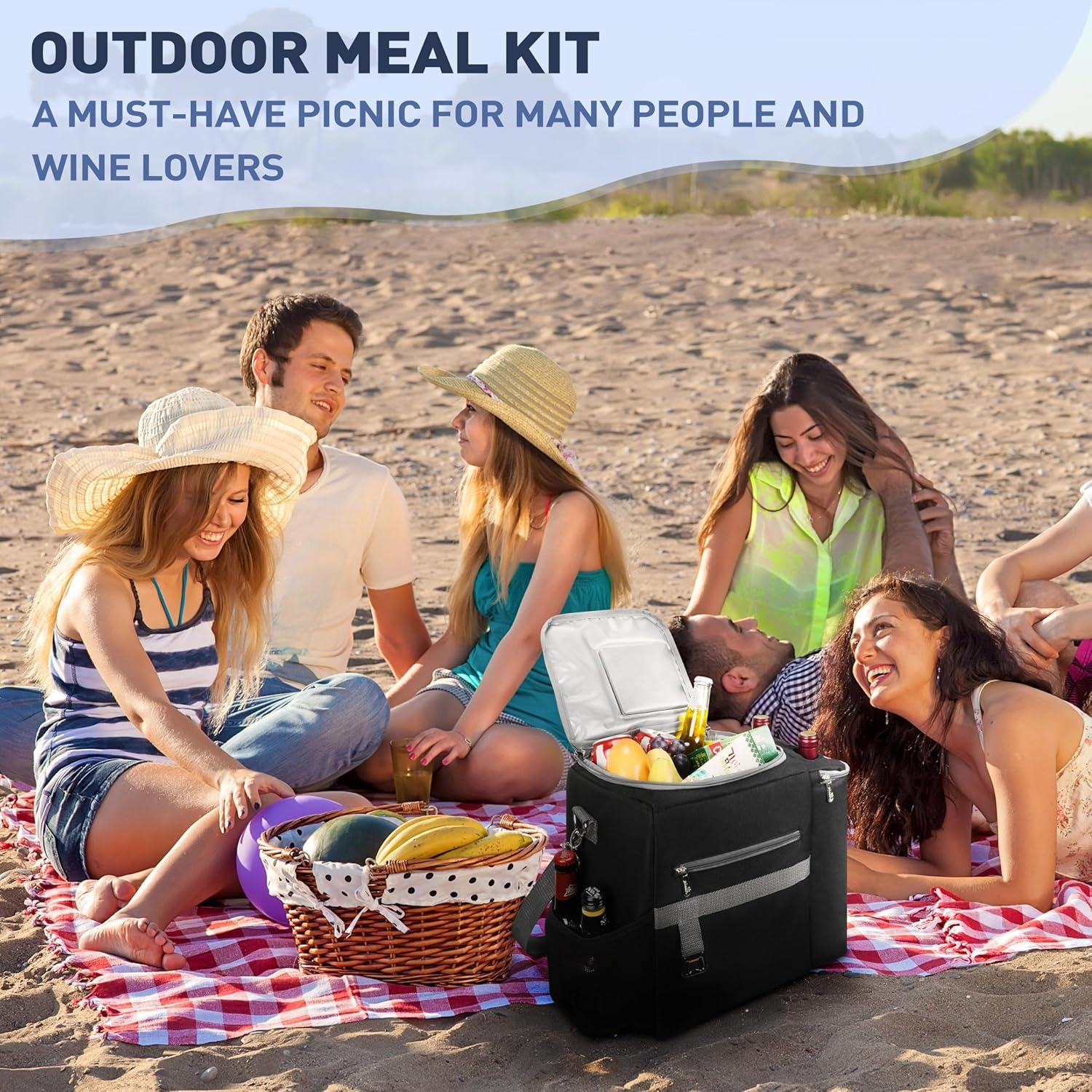 Tirrinia Tirrinia 27 Cans Cooler Bag, Dual Compartment Insulated Leakproof Coolers with Shoulder Strap by Tirrinia CB