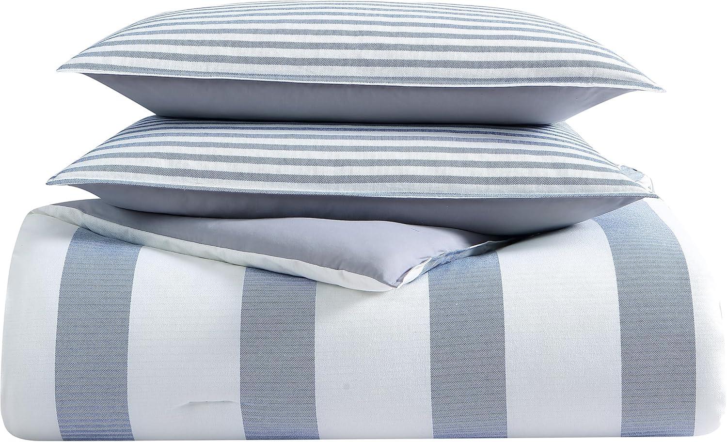 Nautica Nautica Fairwater Cotton Blue Duvet Cover Set