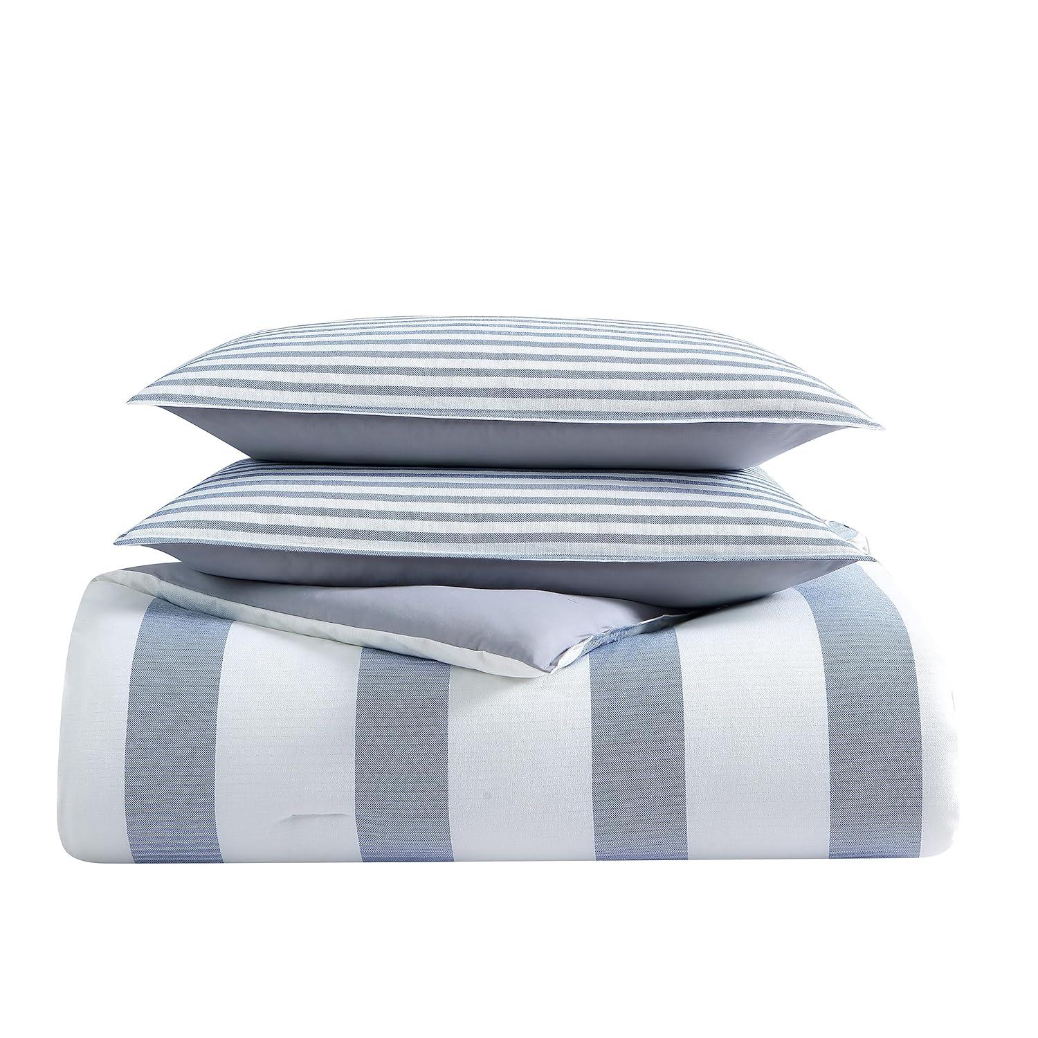 Nautica Nautica Fairwater Cotton Blue Duvet Cover Set