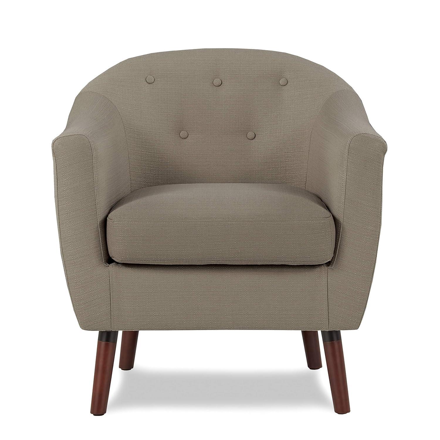 Lexicon Lucille Upholstered Accent Chair in Beige