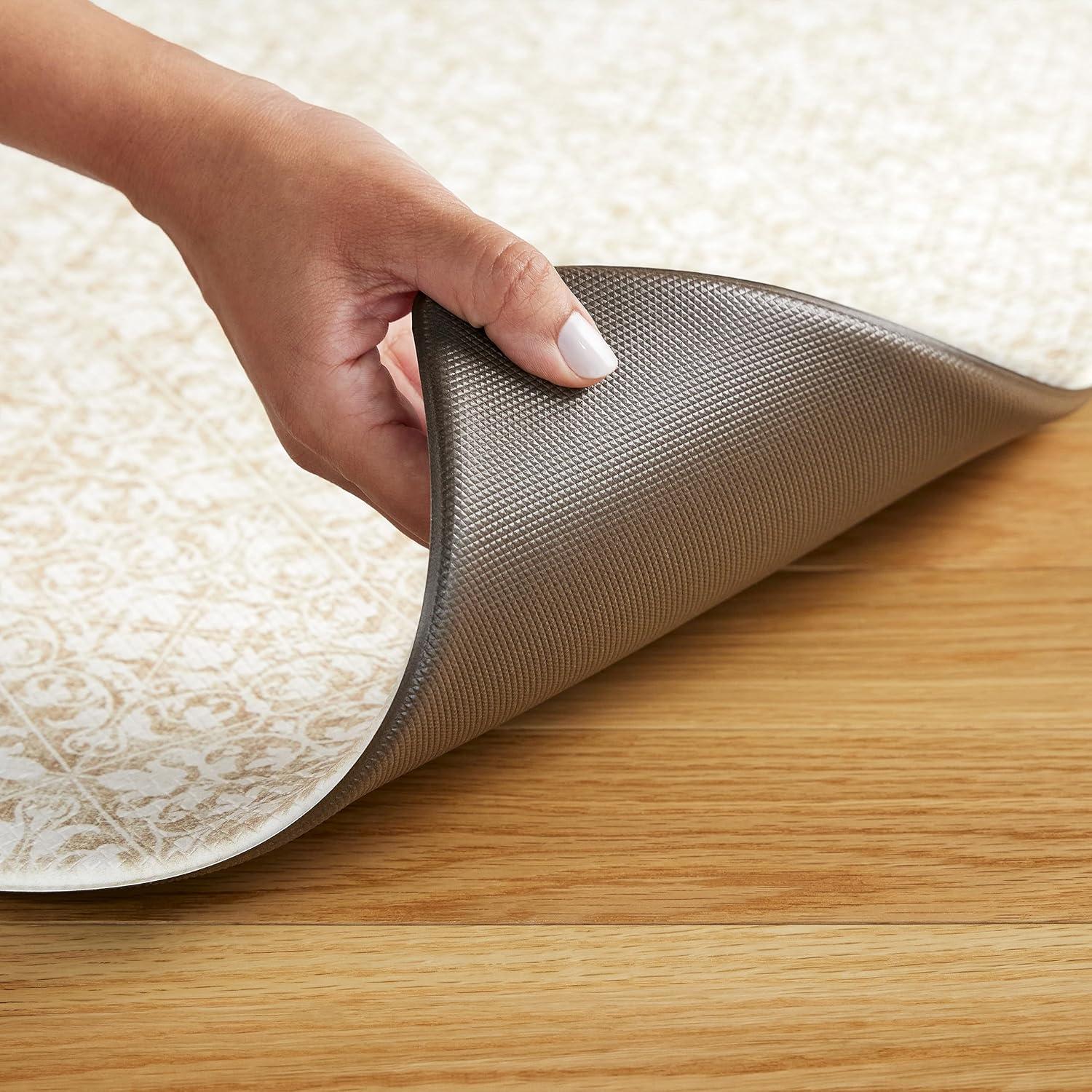 Town & Country Living TOWN & COUNTRY BASICS Comfort Plus Non-Slip Backing Vintage Medallion Tile Anti Fatigue Comfort Mat